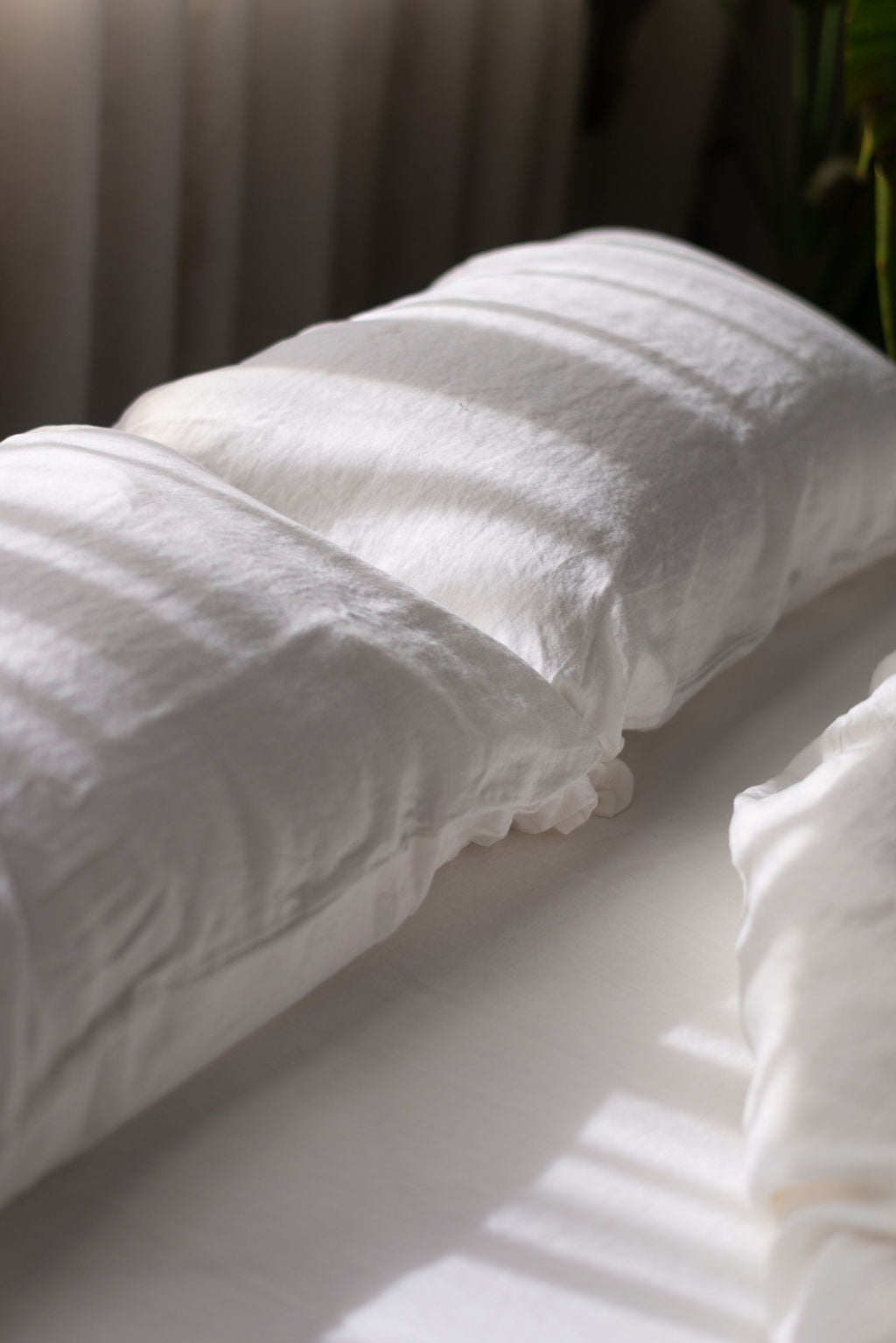 Linen Fitted Sheet and Pillow Cases